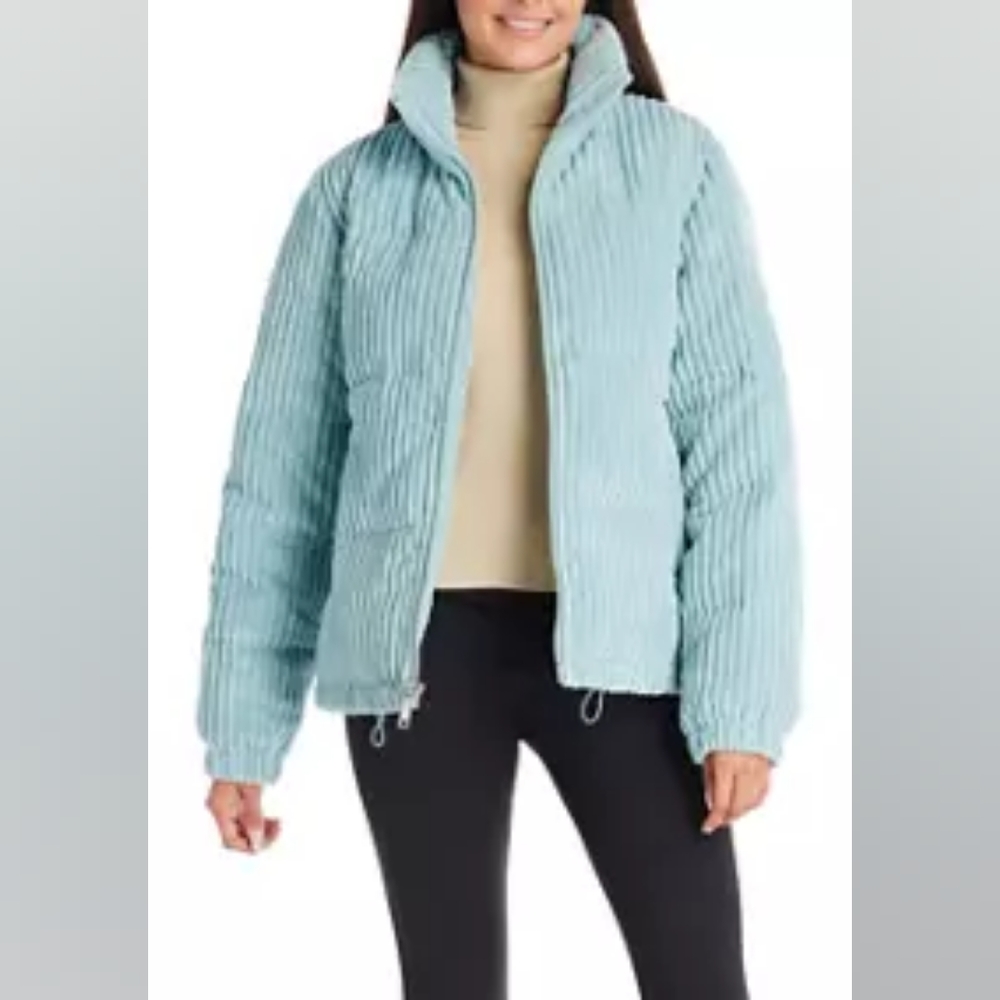 Koolaburra by UGG Corduroy Puffer Jacket in Mint - Women's Size XL - Picture 3 of 14